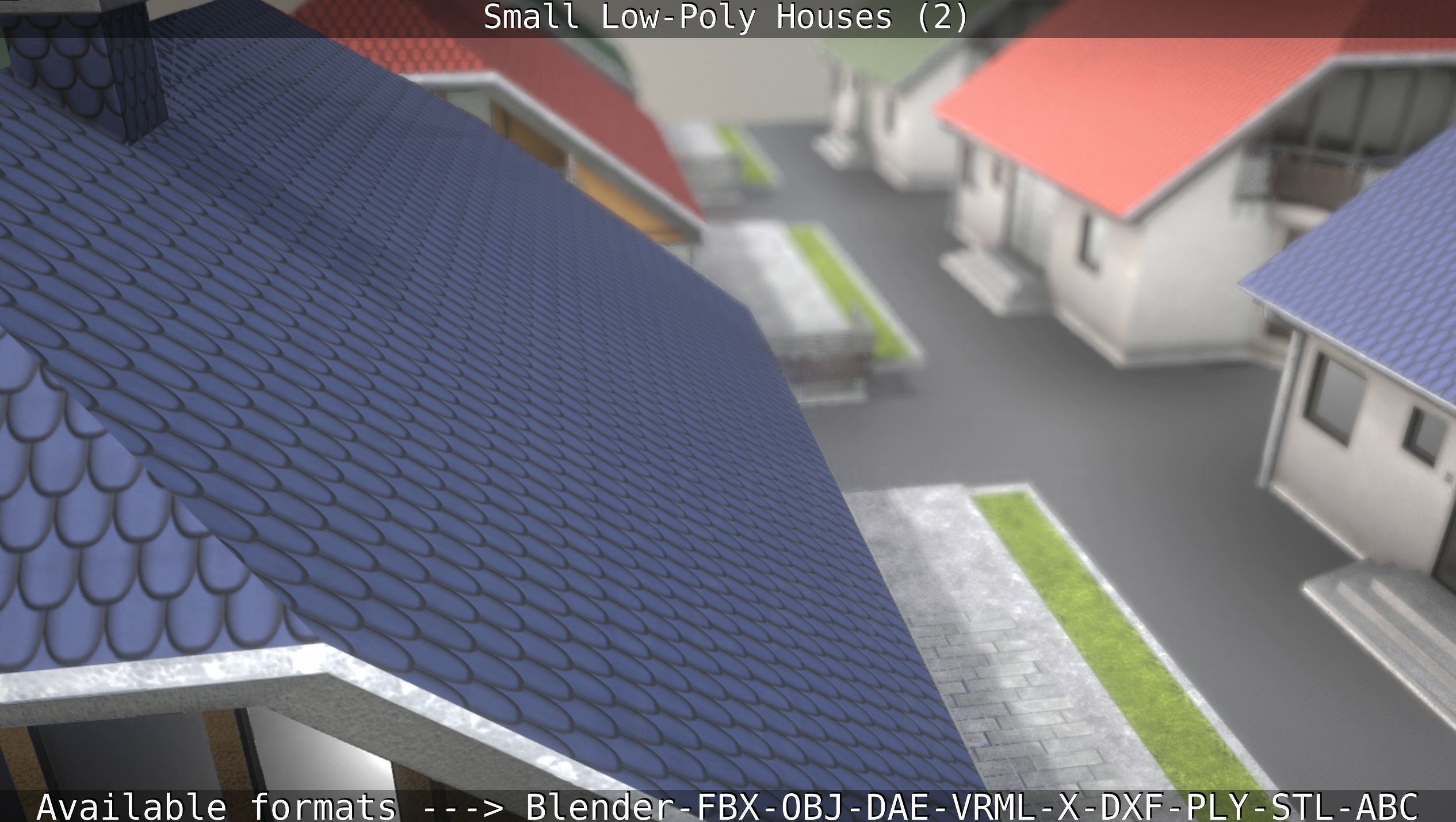 Small Low-Poly Houses Version 2 Low-poly 3D model_84
