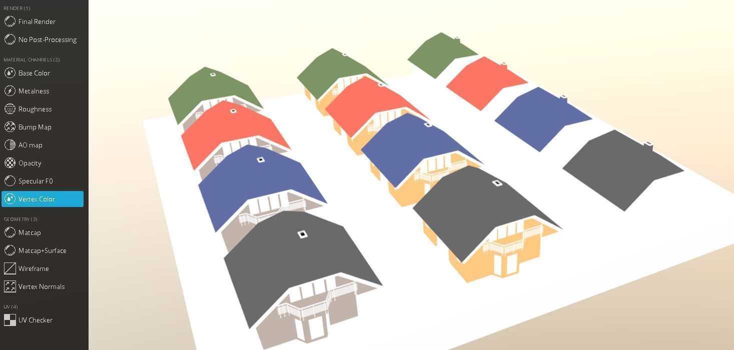 Small Low-Poly Houses Version 2 Low-poly 3D model_7