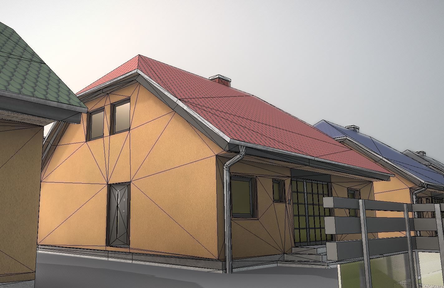Small Low-Poly Houses Version 2 Low-poly 3D model_3