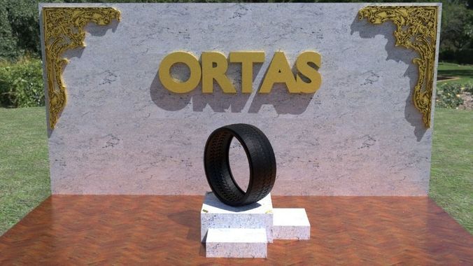 ORTAS TIRE NO 44 GAME READY AND 3D PRINTABLE 3D print model