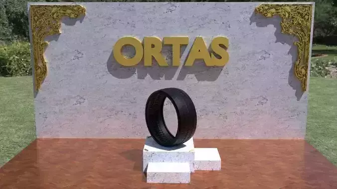 ORTAS TIRE NO 44 GAME READY AND 3D PRINTABLE 3D print model