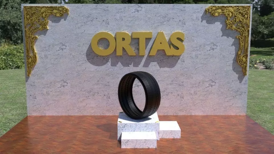 ORTAS TIRE NO 46 GAME READY AND 3D PRINTABLE 3D print model
