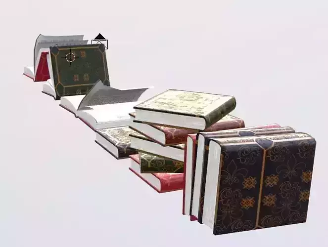 a collection of books in different styles
