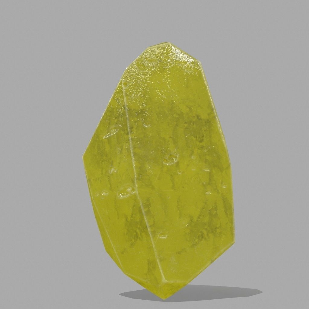 crystal set 3 stone Low-poly 3D model_10