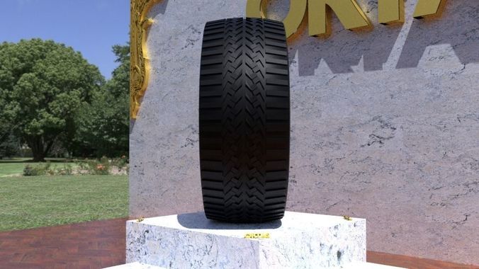ORTAS TIRE NO 47 GAME READY AND 3D PRINTABLE 3D print model
