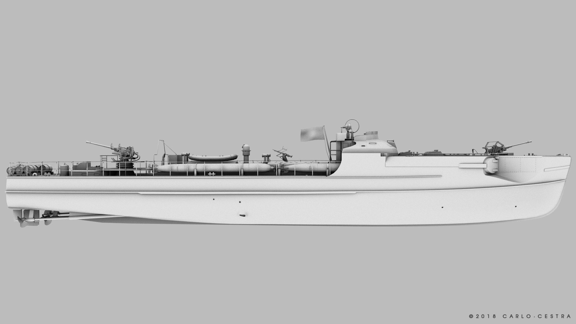 SCHNELLBOOT S38-B 3D model_10