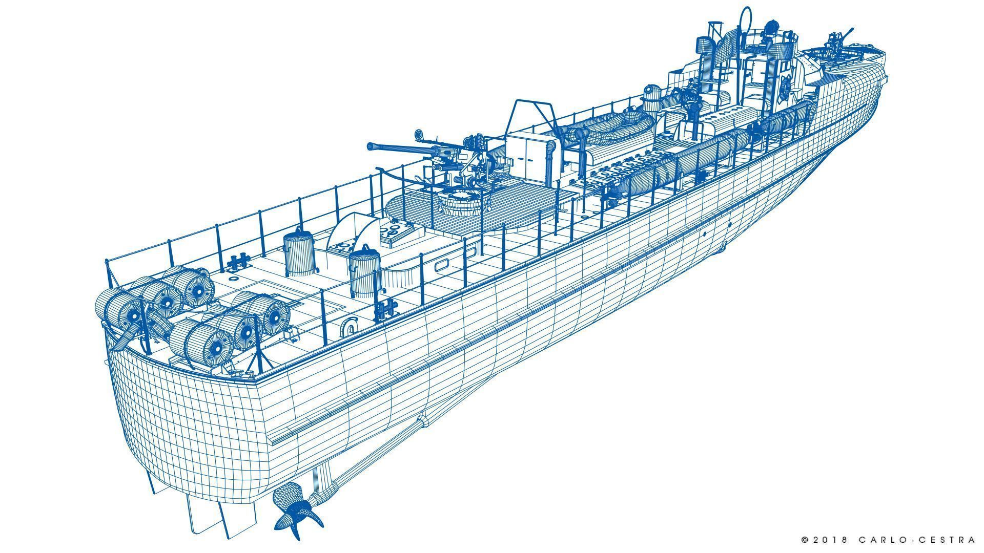 SCHNELLBOOT S38-B 3D model_18