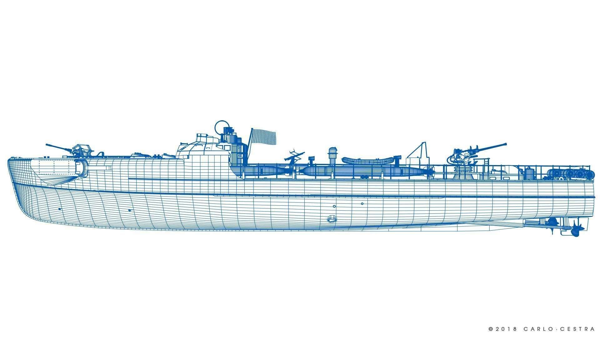 SCHNELLBOOT S38-B 3D model_28