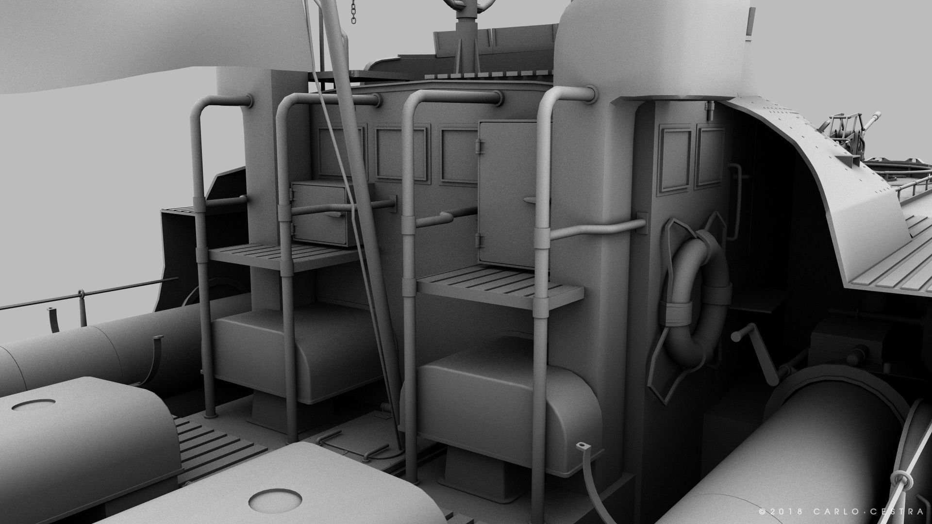 SCHNELLBOOT S38-B 3D model_9