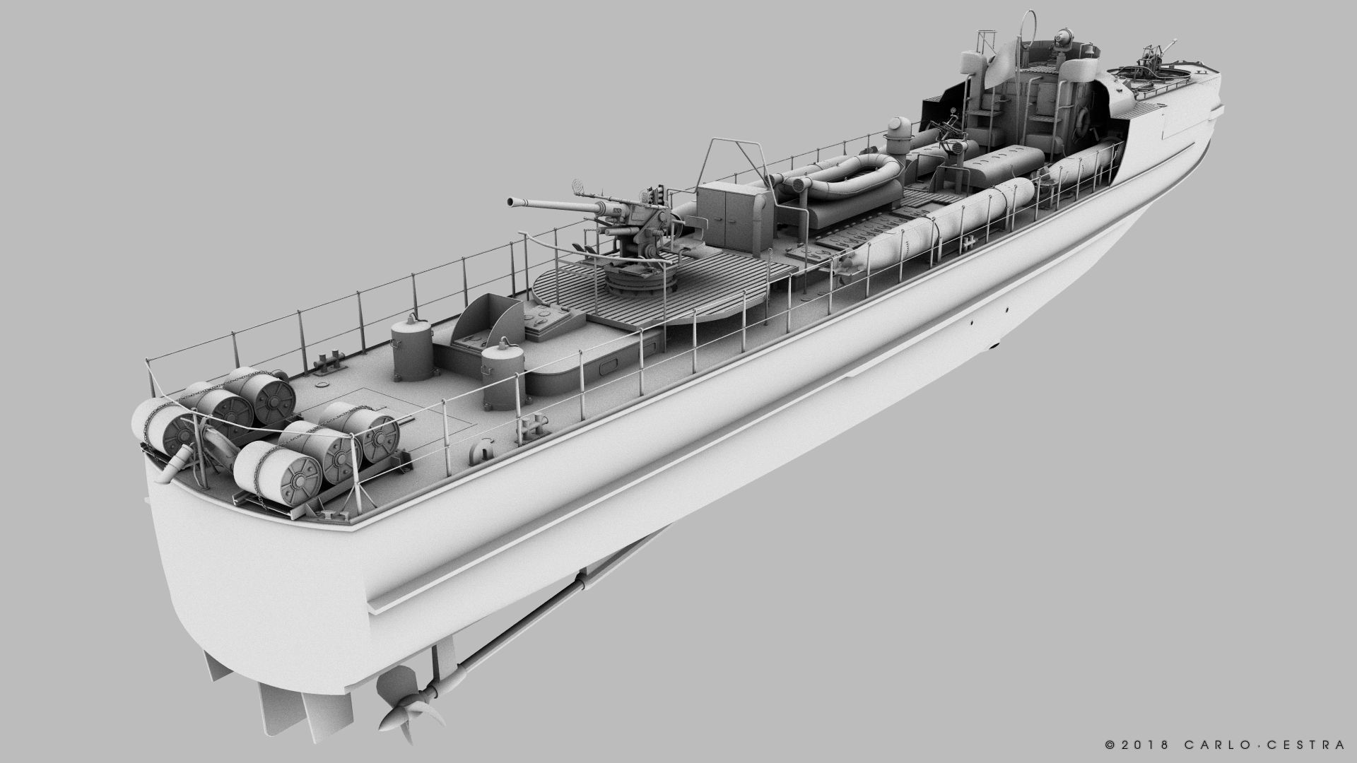 SCHNELLBOOT S38-B 3D model_2