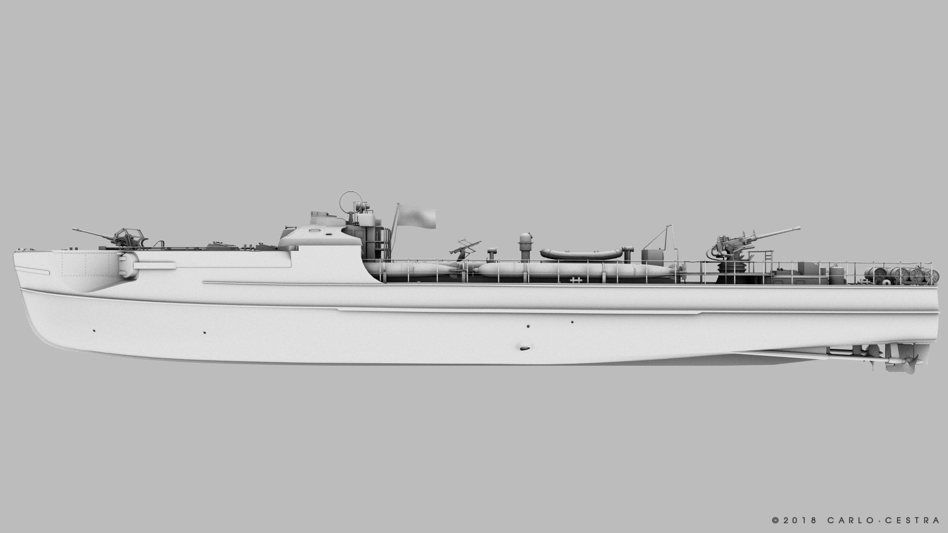 SCHNELLBOOT S38-B 3D model_11