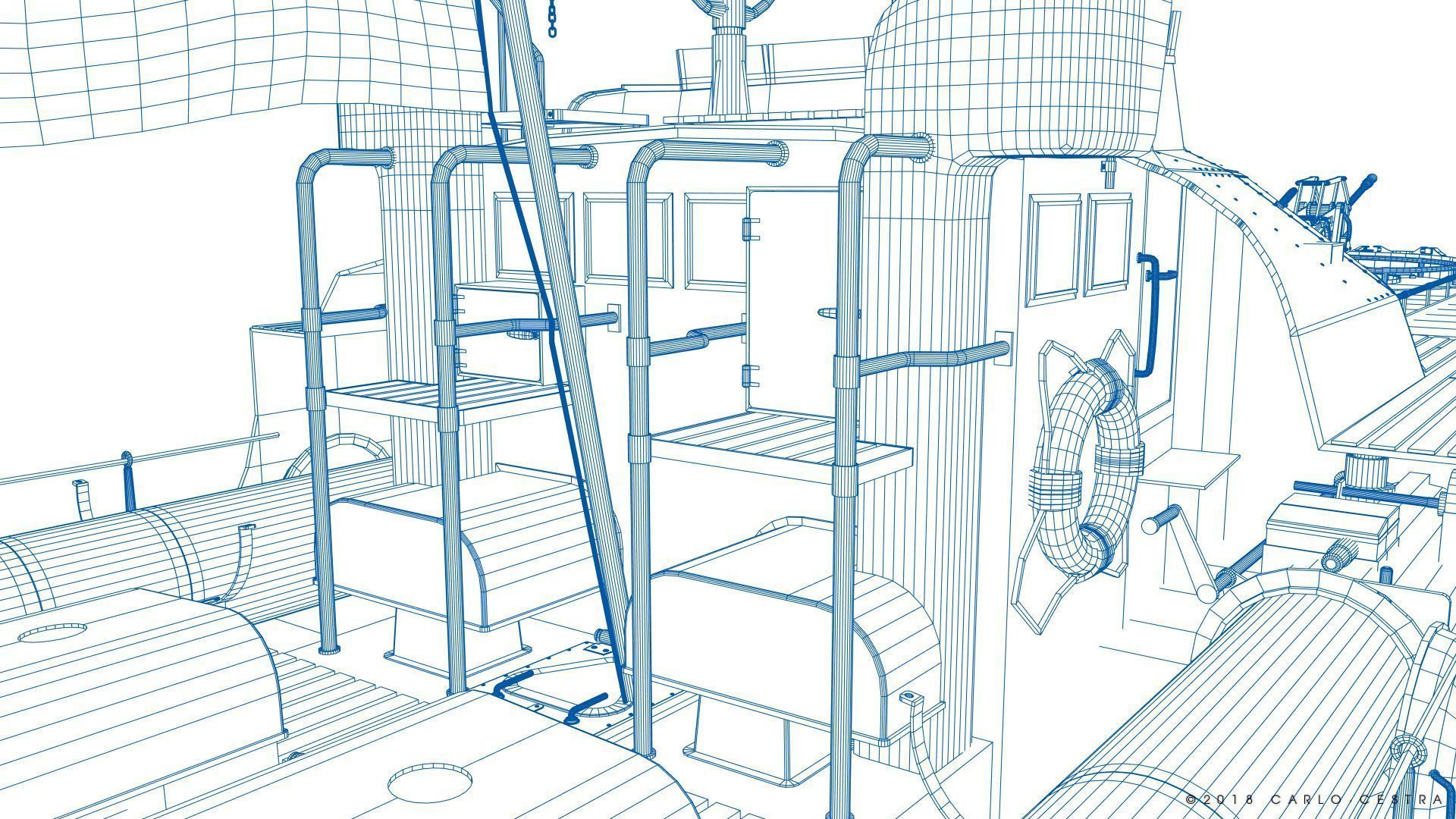 SCHNELLBOOT S38-B 3D model_26