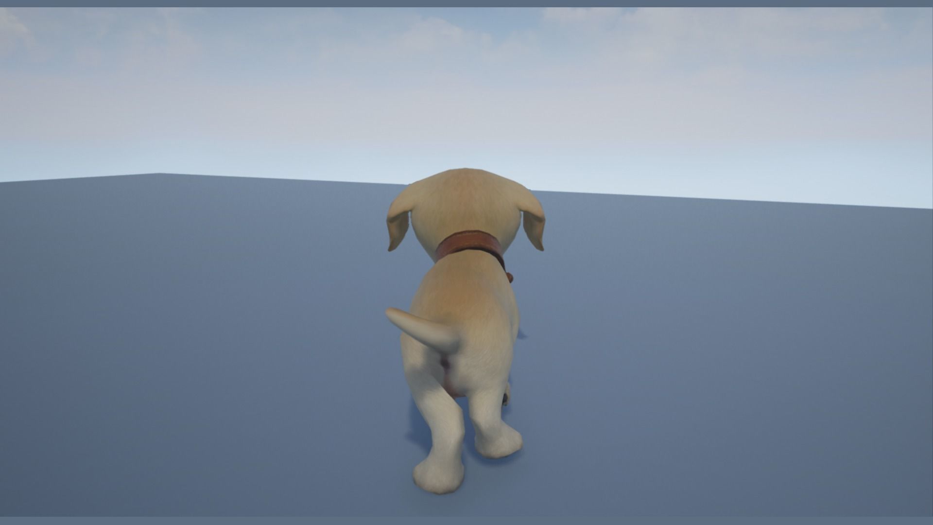 Stylized Puppy Low-poly 3D model_5