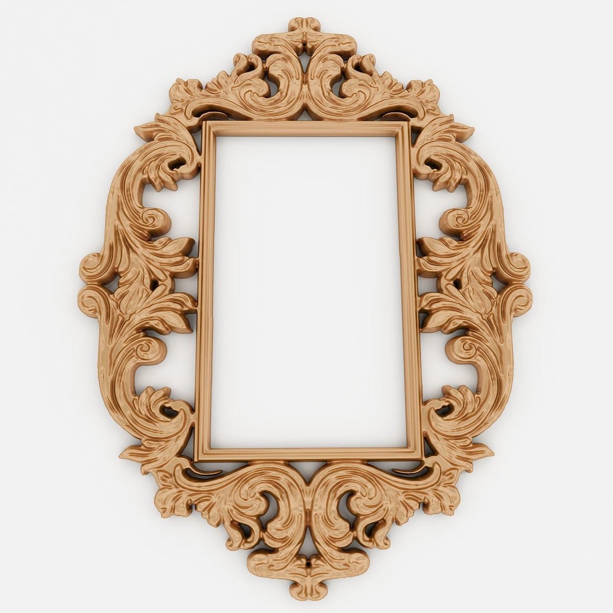 Frames for mirrors and paintings 22 pieces Set-2 3D model_18