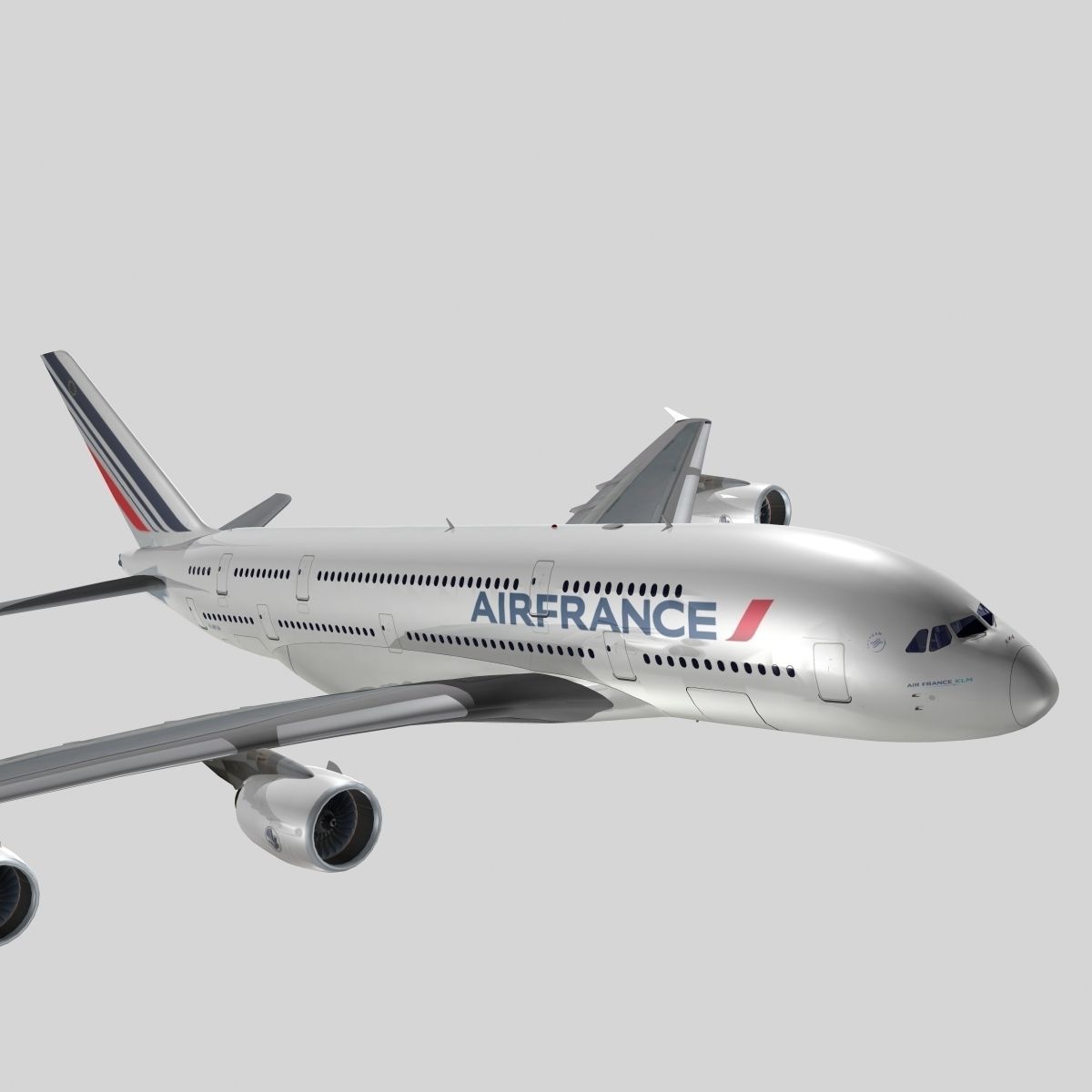 Airbus A-380 Air France 3D model_3