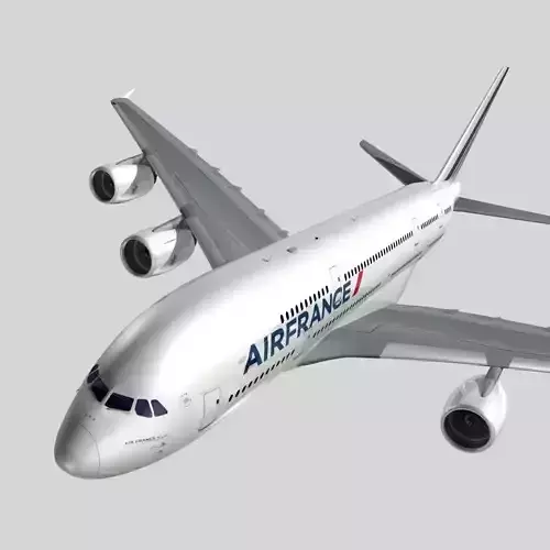 Airbus A-380 Air France 3D model