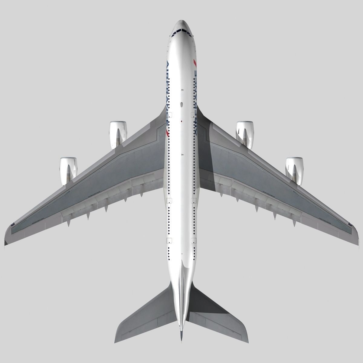 Airbus A-380 Air France 3D model_4