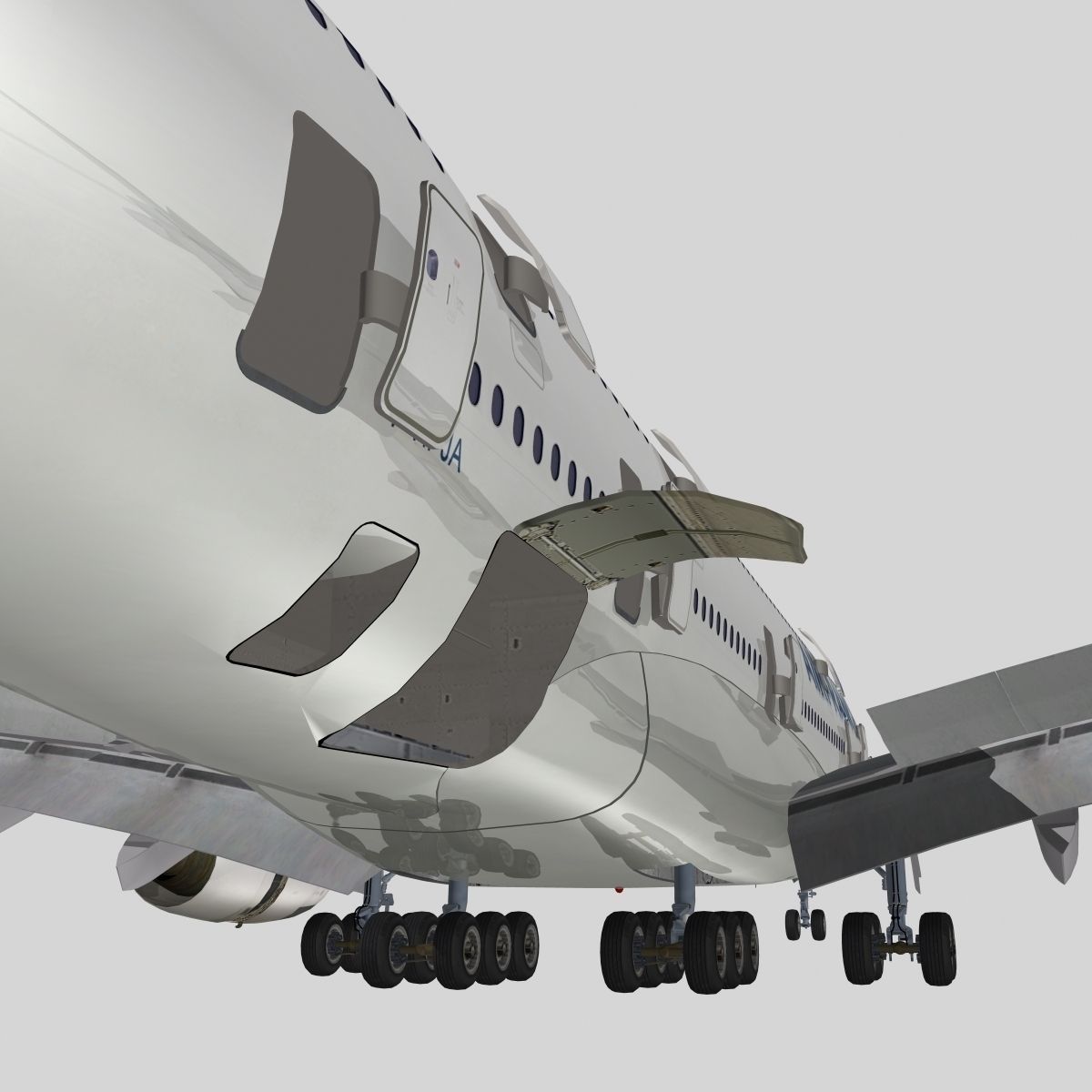 Airbus A-380 Air France 3D model_9