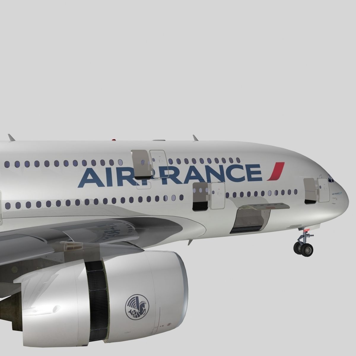 Airbus A-380 Air France 3D model_11
