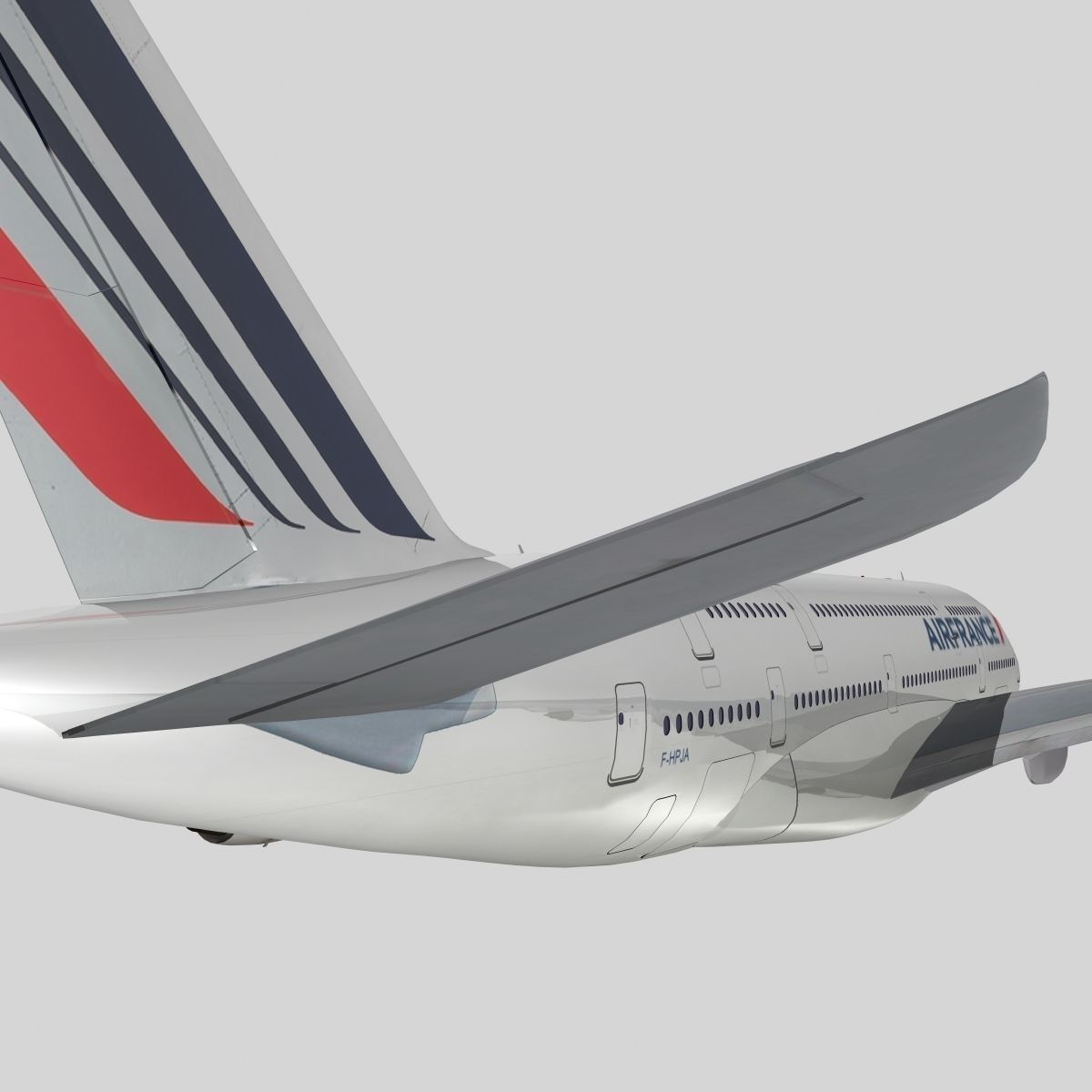 Airbus A-380 Air France 3D model_2