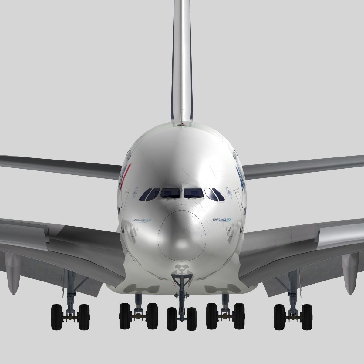 Airbus A-380 Air France 3D model_6