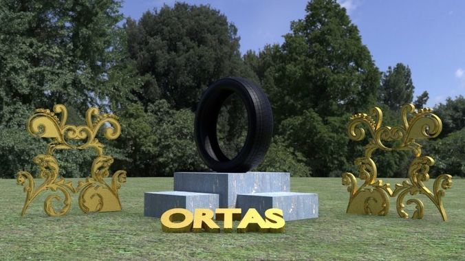 ORTAS TIRE PACK 1 INCLUDING 5 GAME READY TIRES  Low-poly 3D model