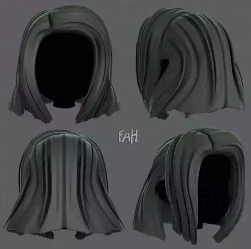 3D Hair style for girl V49