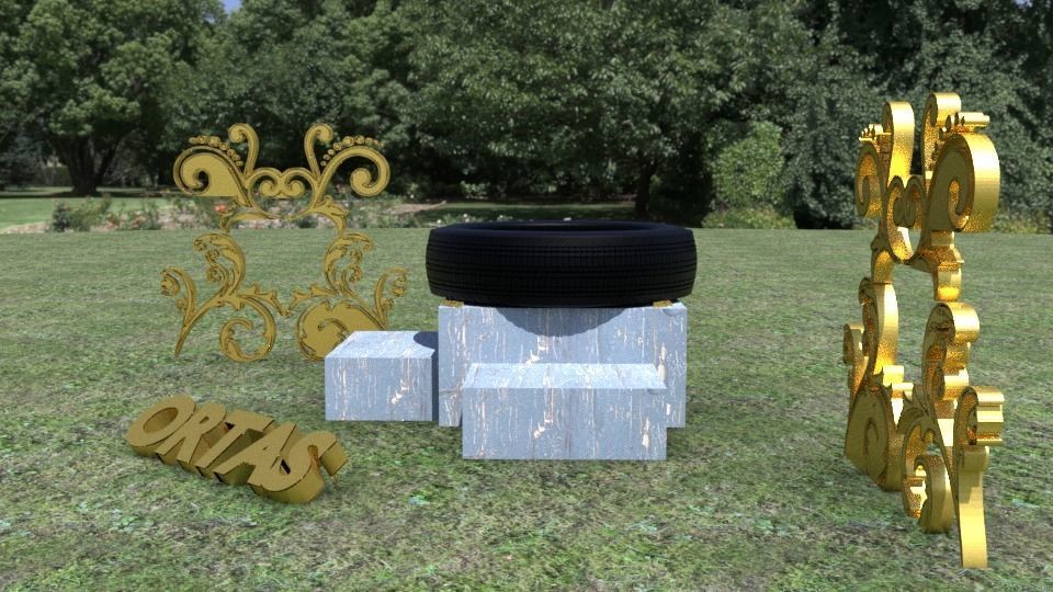 ORTAS TIRE PACK 2 INCLUDING 5 GAME READY TIRES Low-poly 3D model_5