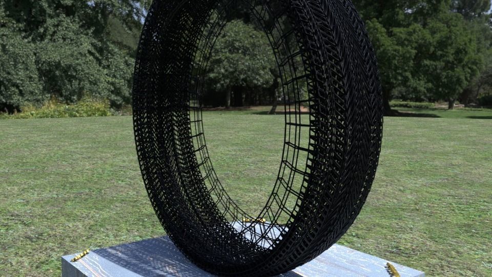 ORTAS TIRE PACK 2 INCLUDING 5 GAME READY TIRES Low-poly 3D model_17