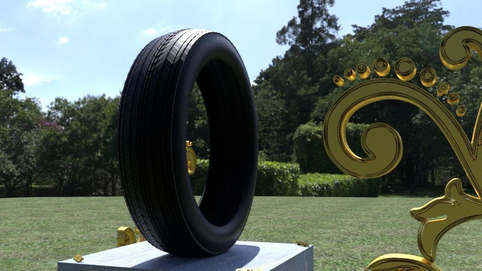 ORTAS TIRE PACK 2 INCLUDING 5 GAME READY TIRES Low-poly 3D model_13