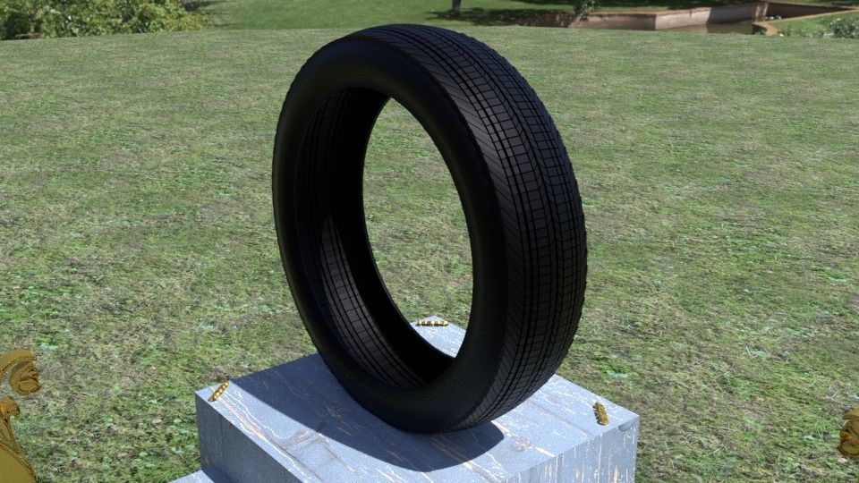 ORTAS TIRE PACK 2 INCLUDING 5 GAME READY TIRES Low-poly 3D model_6