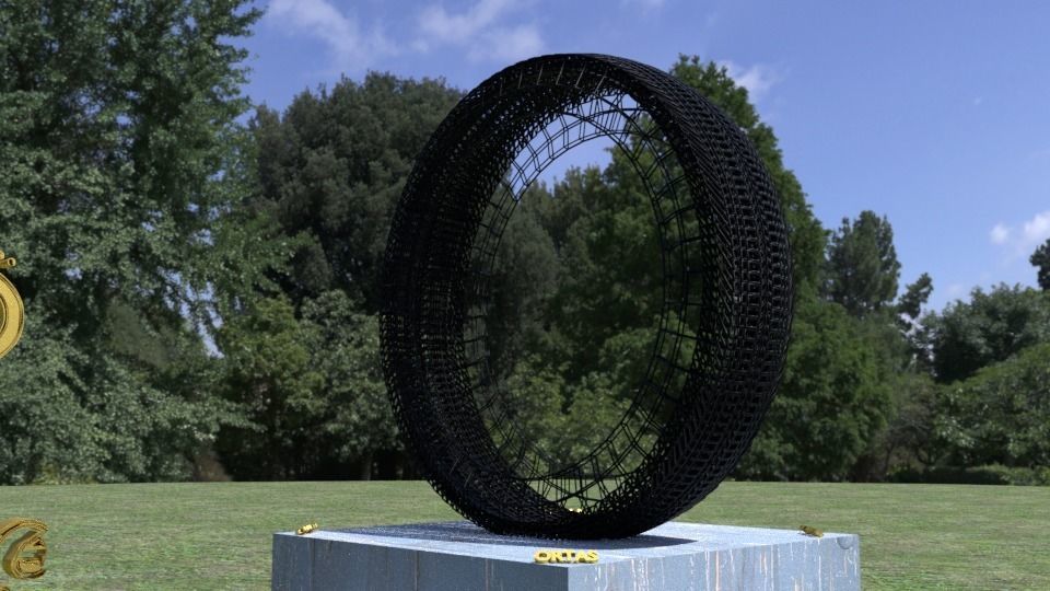 ORTAS TIRE PACK 2 INCLUDING 5 GAME READY TIRES Low-poly 3D model_3