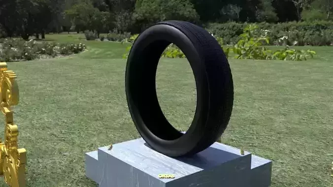 ORTAS TIRE PACK 2 INCLUDING 5 GAME READY TIRES Low-poly 3D model
