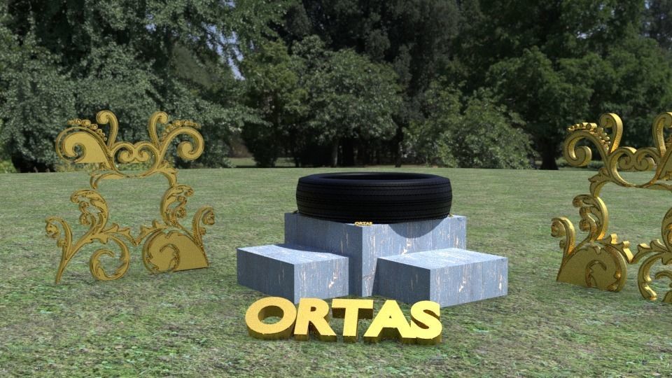 ORTAS TIRE PACK 2 INCLUDING 5 GAME READY TIRES Low-poly 3D model_21