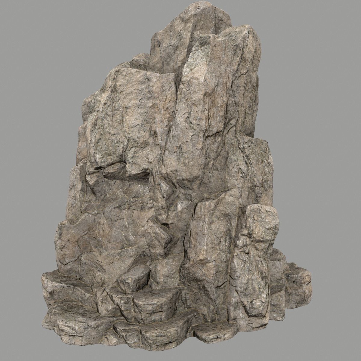 skull cave Low-poly 3D model_6