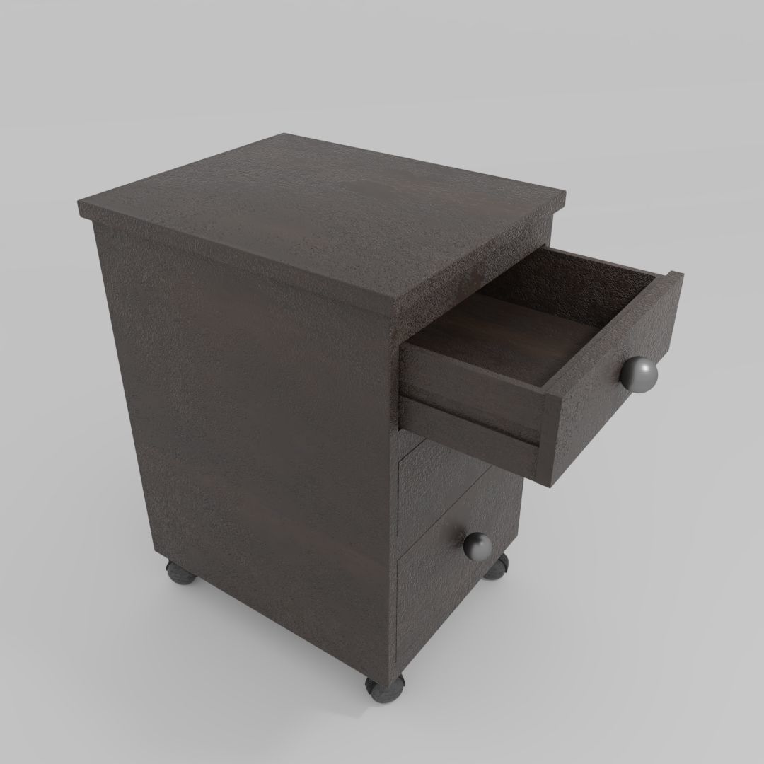 Bedside Table 3D model_1