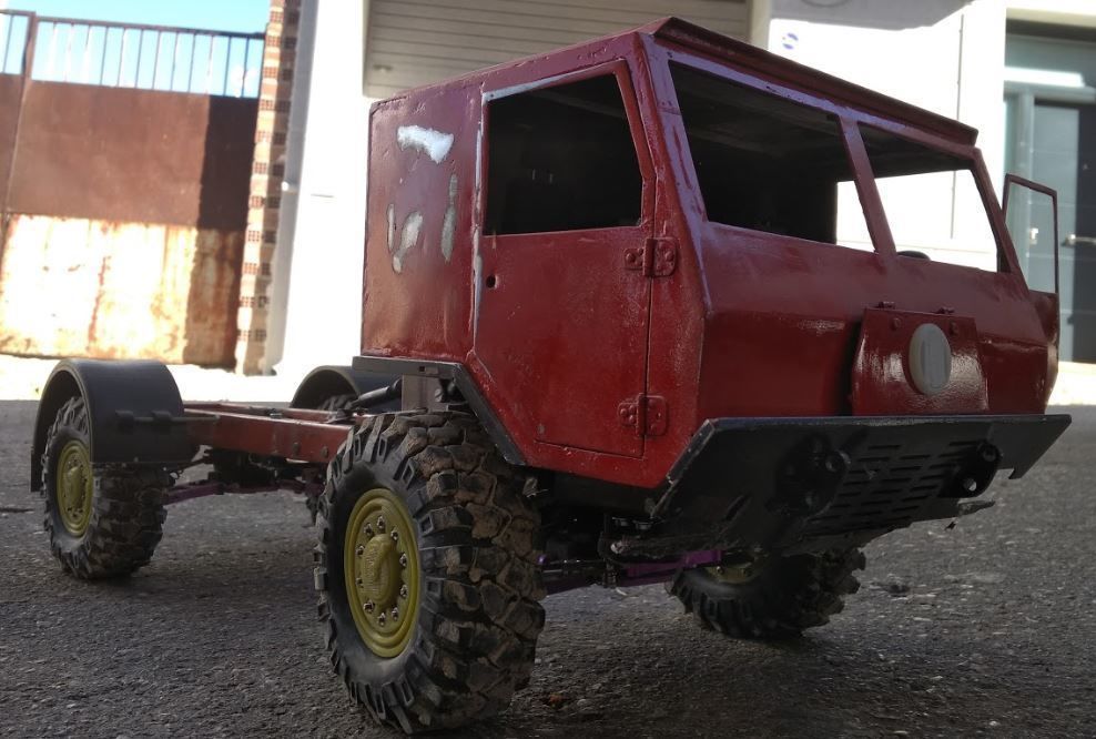 3D Print Scale Crawler 1 10 Truck militar