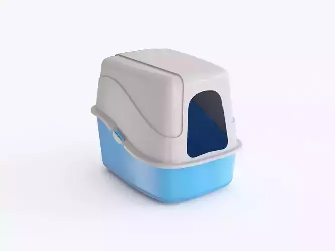 Plastic box 01 3D model