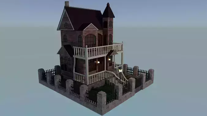 Victorian Ghost House 3D model