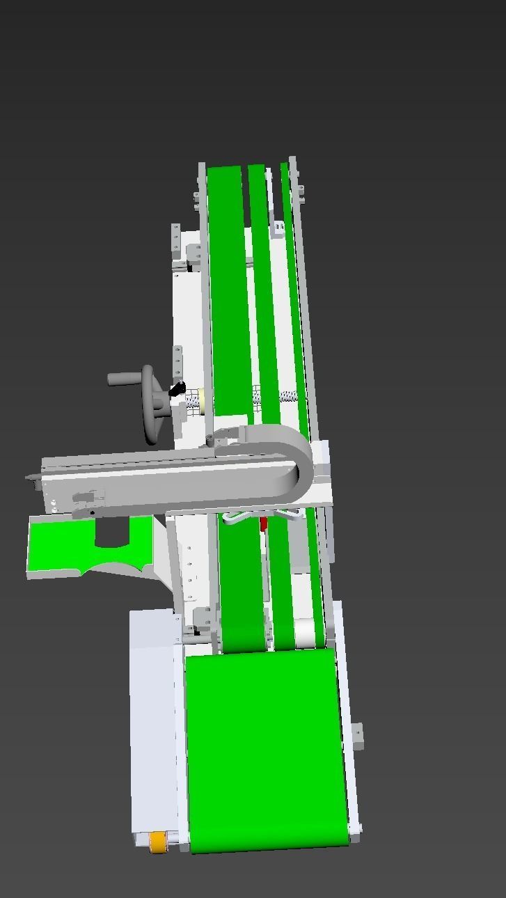 Adjustable distance conveyor for loading and unloading machine 3D model_9
