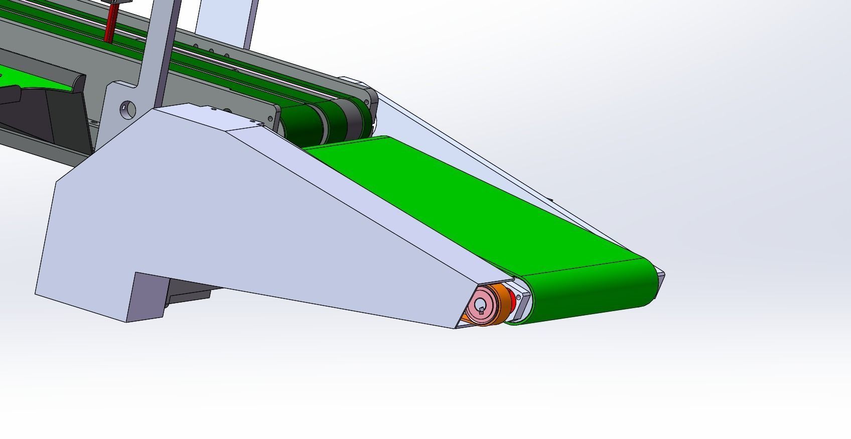 Adjustable distance conveyor for loading and unloading machine 3D model_12