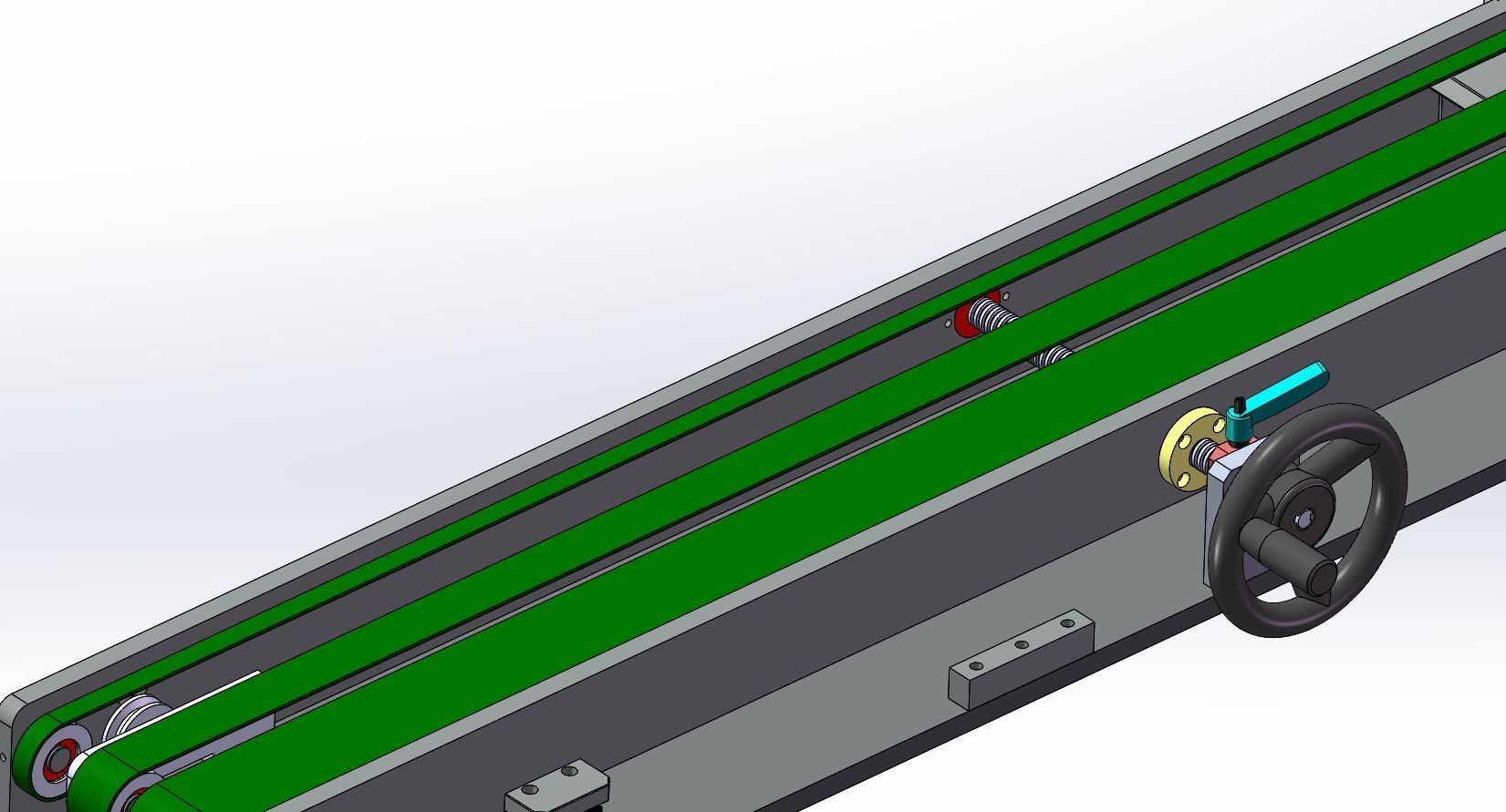Adjustable distance conveyor for loading and unloading machine 3D model_11