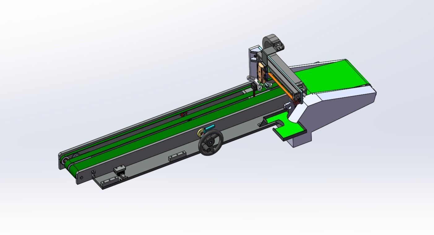 Adjustable distance conveyor for loading and unloading machine 3D model_13