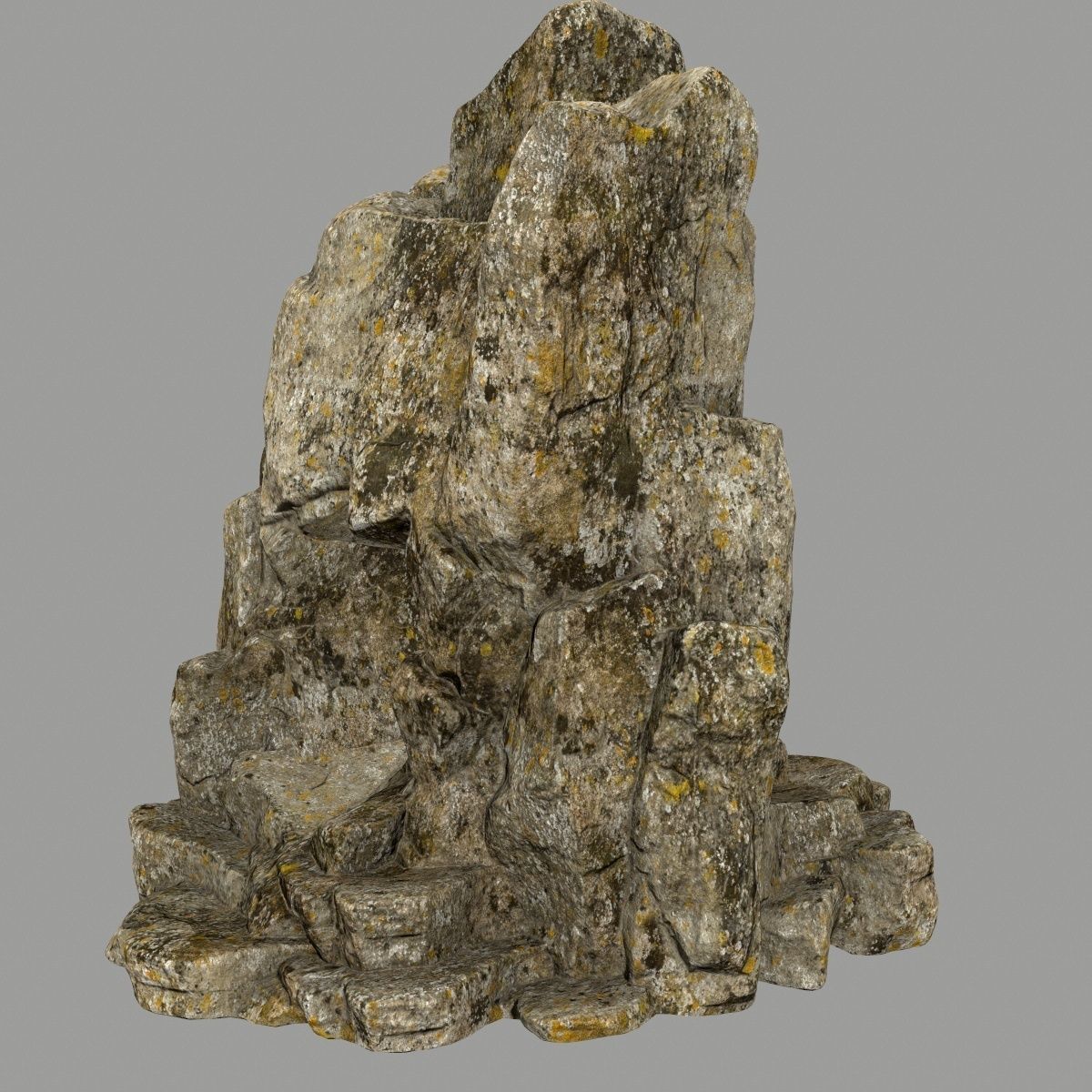 skull cave  Low-poly 3D model_5