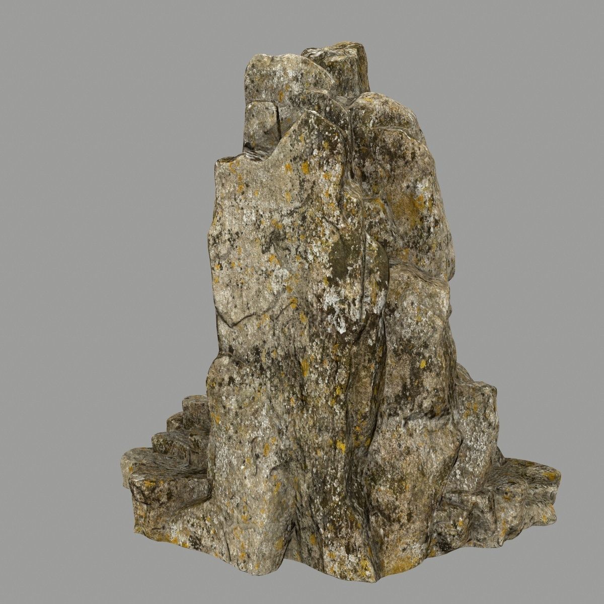 skull cave  Low-poly 3D model_8