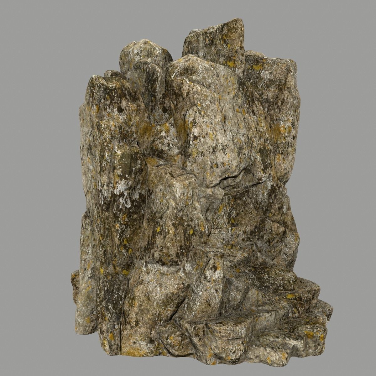 skull cave  Low-poly 3D model_7