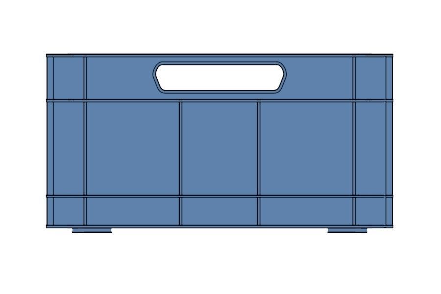 Euro container 3D model_3