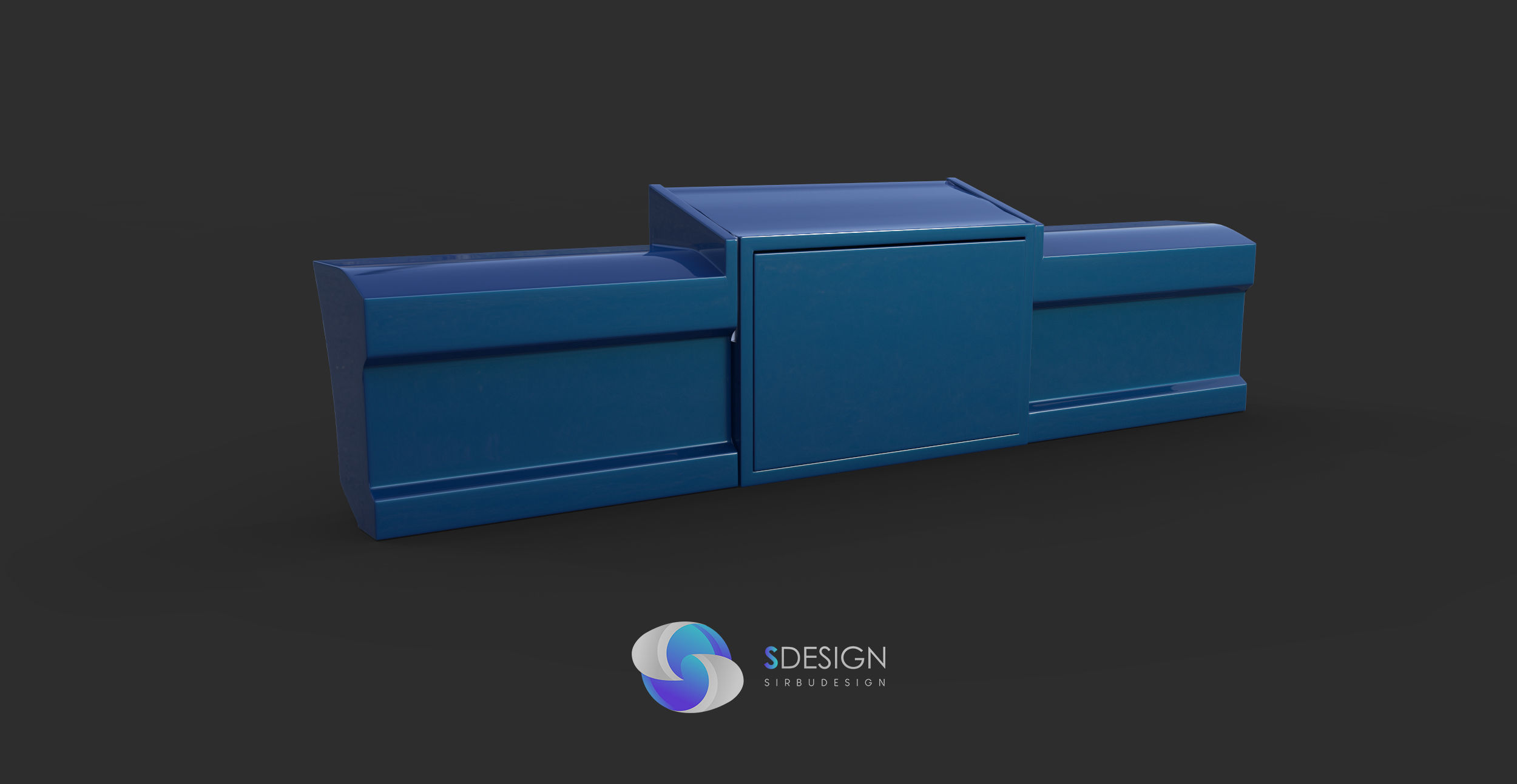 Truck backbumper pack 3D model_3