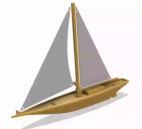 Sailing Boat 3D model  3D print model