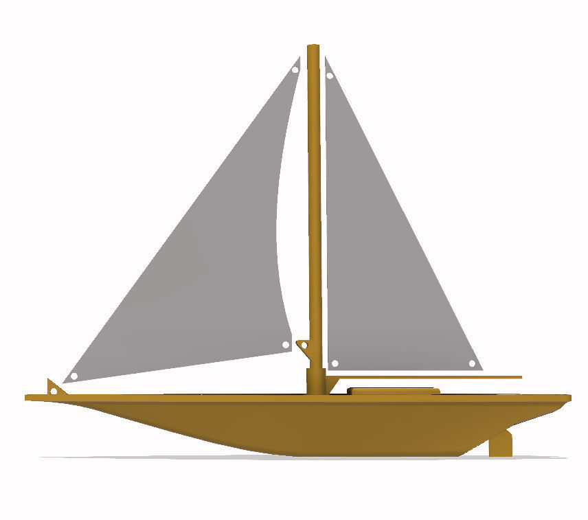 Sailing Boat 3D model  3D print model_3